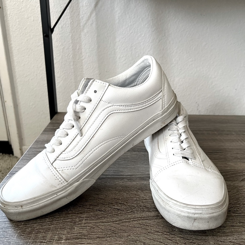 Vans White Low Top Sneakers